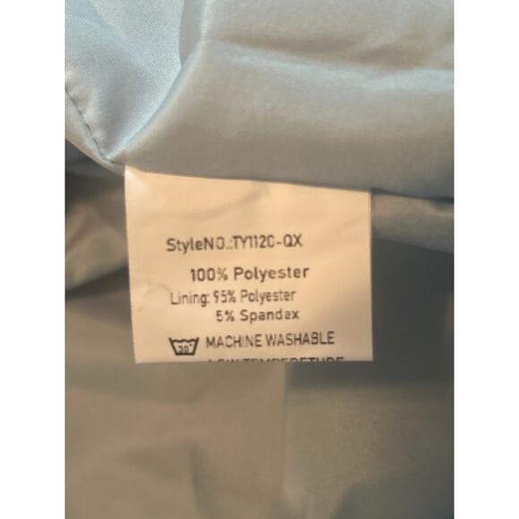 NWOT Women's Light Blue Retro Style Dress Back Zipper 50's Vibes Size Medium - Picture 4 of 6